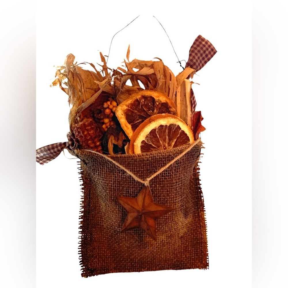 Rustic Burlap Potpourri Bag Farmhouse Cottage Primitive Smells Amazing!